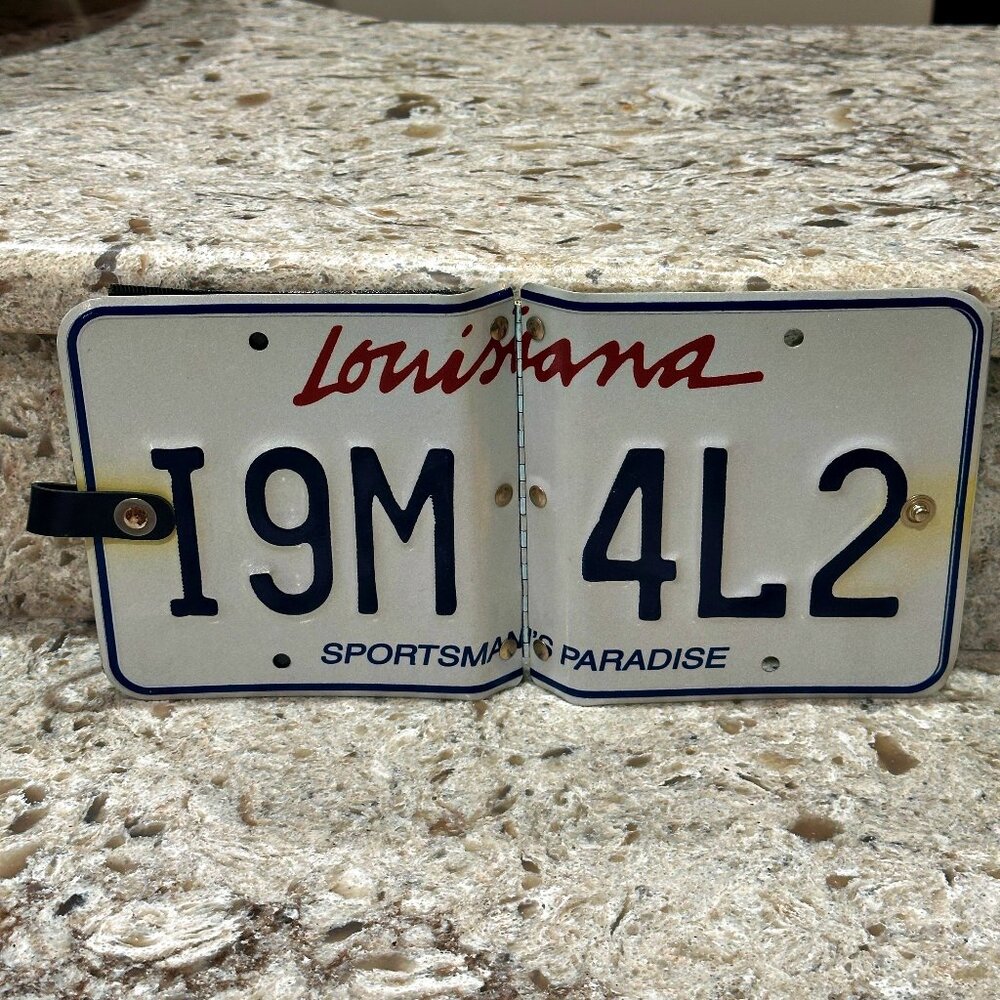 Littlearth LOUISIANA License Plate CD DVD Holder Travel Case Sportsmans Paradise